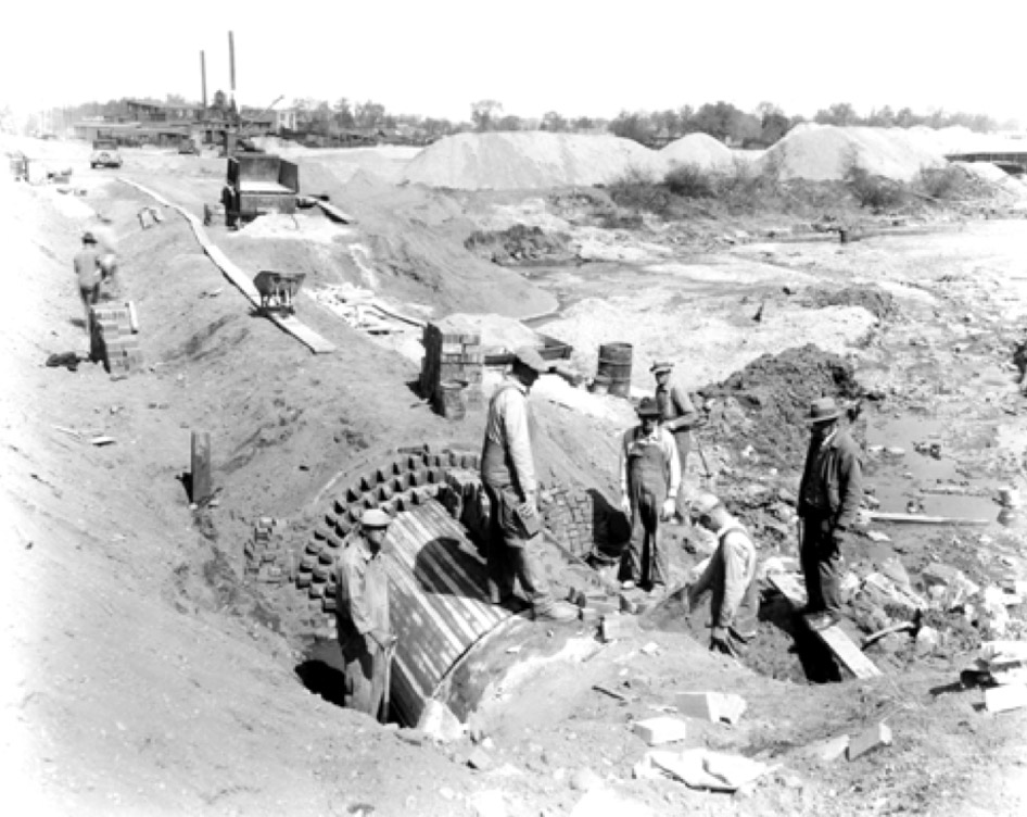 Sewer constructed in 1921